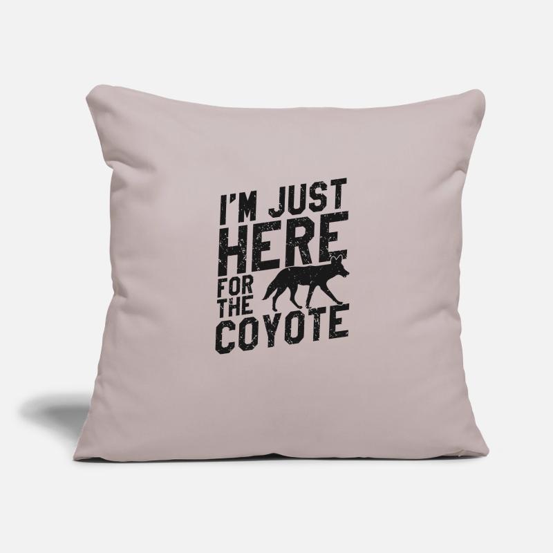 Conception de coyote pour les réacteurs de coyote Housse de coussin décorative 45 x 45 cm