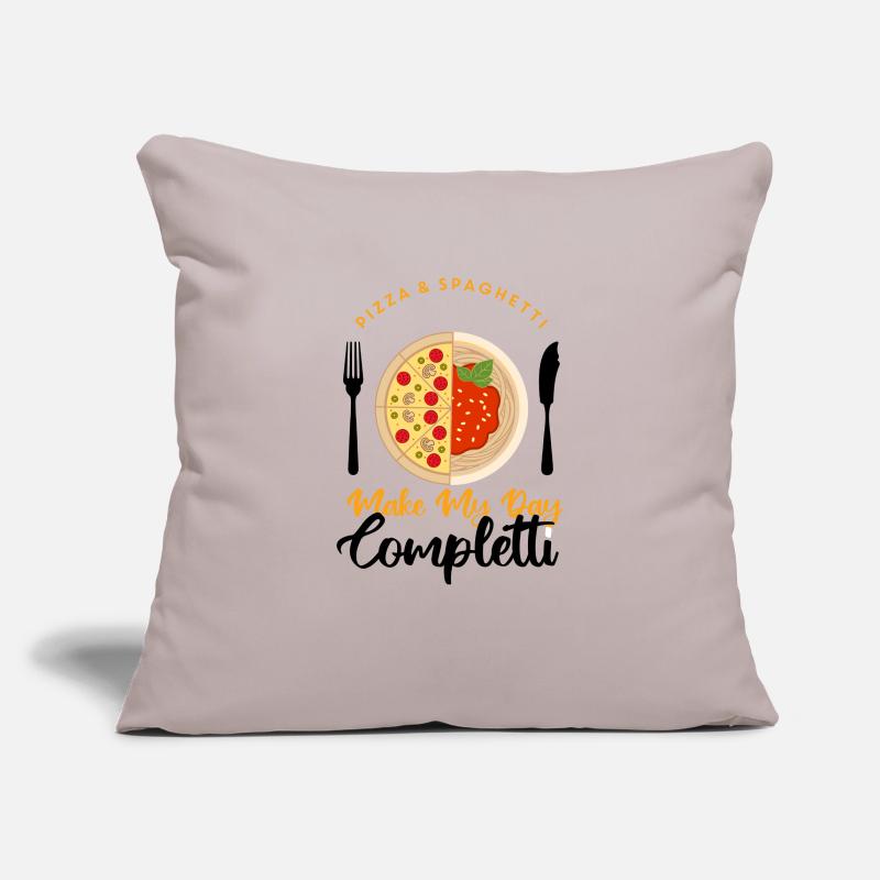 Pizza and Spaghetti Make Problems Forgetti Pasta Sofa pillowcase 17,3'' x 17,3'' (45 x 45 cm)