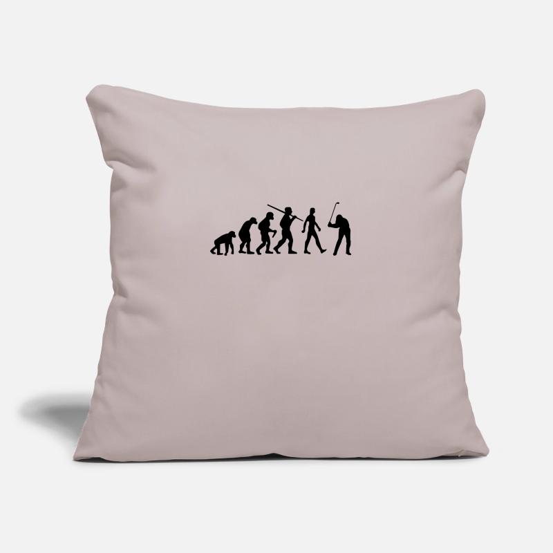 Golf Evolution Golfer Housse de coussin décorative 45 x 45 cm