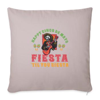 Drôle Cinco De Mayo Citation Love Mexico Party - Housse de coussin décorative 45 x 45 cm - taupe clair - Devant