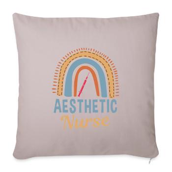 Infirmière esthétique Rainbow - Housse de coussin décorative 45 x 45 cm - taupe clair - Devant