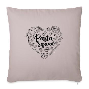 Pasta Squad Ironisches Sprichwort Italienisches - Sofakissenbezug 45 x 45 cm - helles Taupe - Vorne