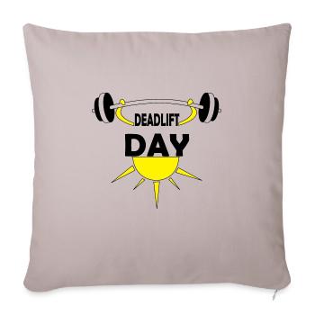 Gymnase, haltérophilie, powerlifter, entraînement - Housse de coussin décorative 45 x 45 cm - taupe clair - Devant