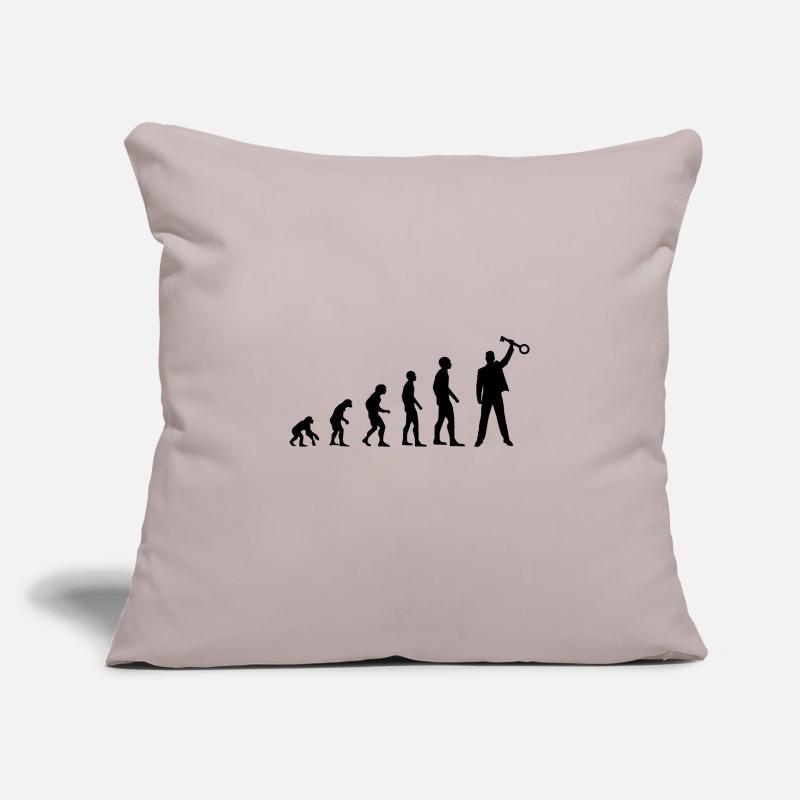 Die Evolution des Escape Room Homo Sapiens oder so Sofakissenbezug 45 x 45 cm
