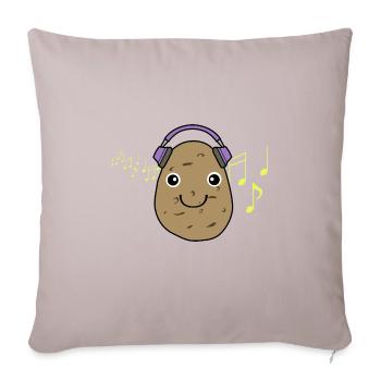 Musicien de musique Hobby Chef Cute Potatoe - Housse de coussin décorative 45 x 45 cm - taupe clair - Devant
