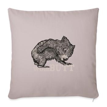 Wombat Vombatidae Kangaroo Pouch Mammal Australia - Sofa pillowcase 17,3'' x 17,3'' (45 x 45 cm) - light taupe - Front