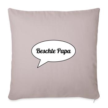 Damn dad - Sofa pillowcase 17,3'' x 17,3'' (45 x 45 cm) - light taupe - Front