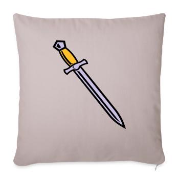 Schwert - Sofakissenbezug 45 x 45 cm - helles Taupe - Vorne