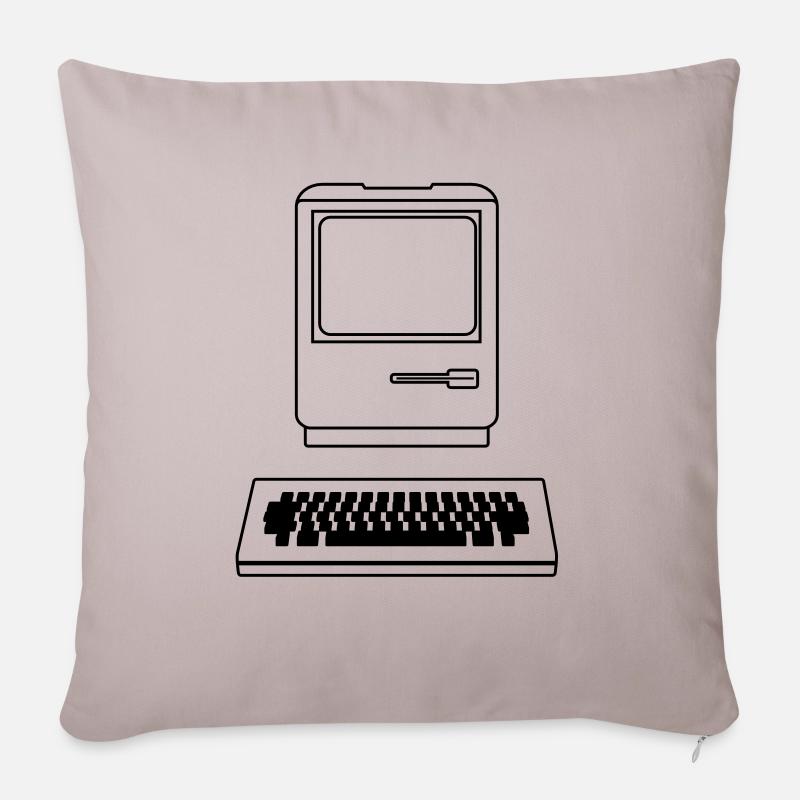 Computer - Sofakissenbezug 45 x 45 cm - helles Taupe