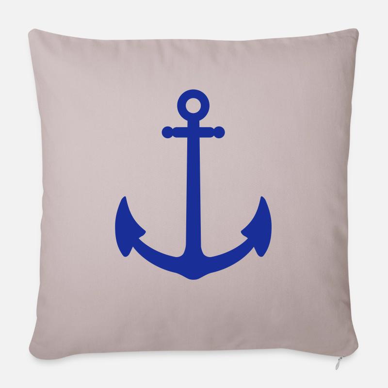 anchor - Sofa pillowcase 17,3'' x 17,3'' (45 x 45 cm) - light taupe