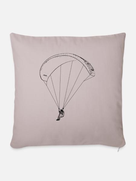 Paraglider - Sofakissenbezug 45 x 45 cm - helles Taupe