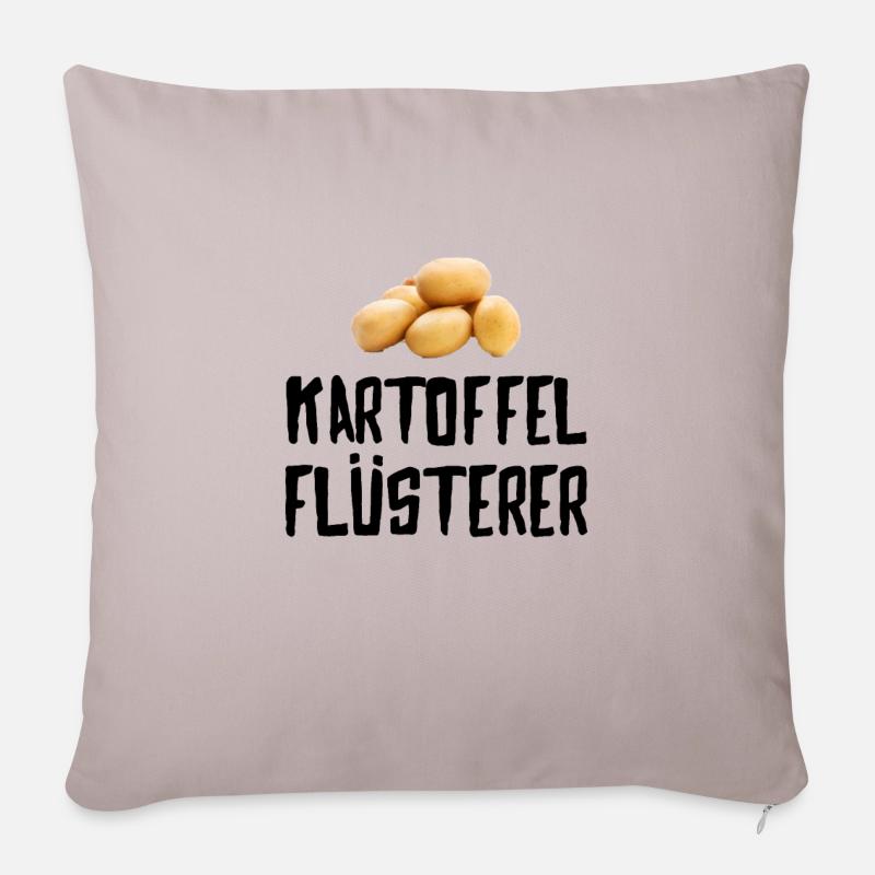 Kartoffel Flüsterer - Sofakissenbezug 45 x 45 cm - helles Taupe