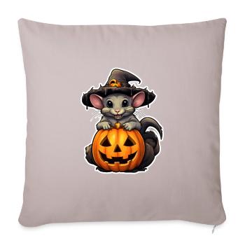 Halloween - Housse de coussin décorative 45 x 45 cm - taupe clair - Devant