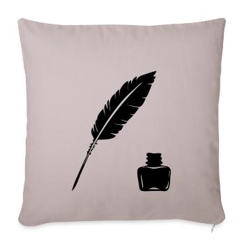 Story Writer - Sofa pillowcase 17,3'' x 17,3'' (45 x 45 cm) - light taupe - Front
