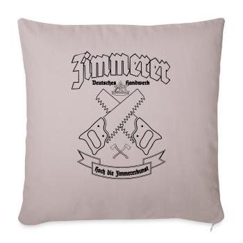 Zimmerer - Sofakissenbezug 45 x 45 cm - helles Taupe - Vorne
