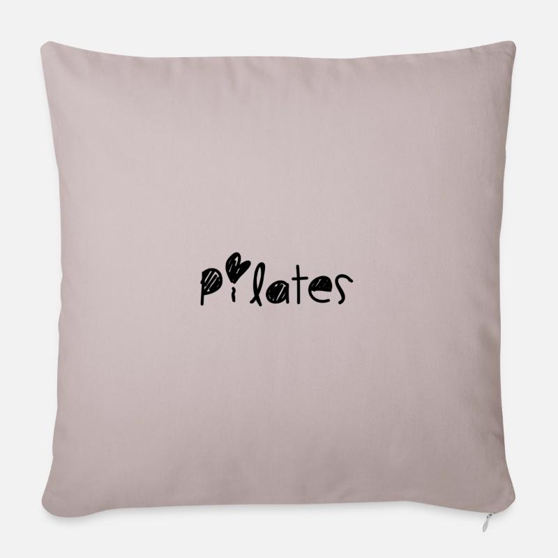 Pilates - Sofakissenbezug 45 x 45 cm - helles Taupe