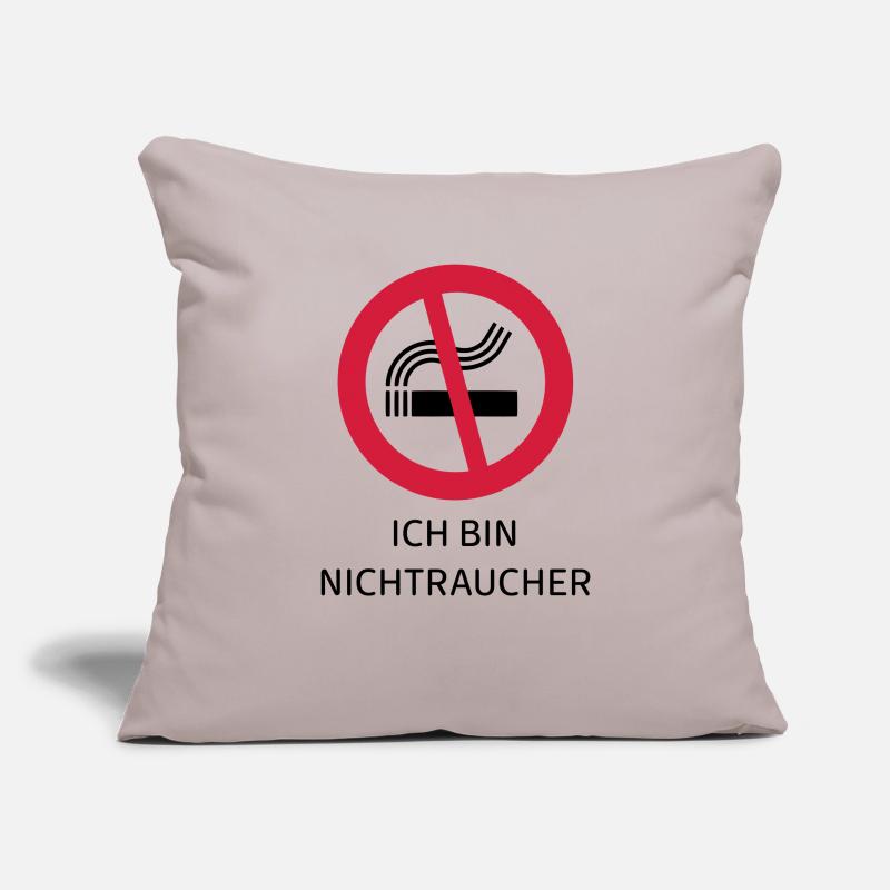 Nichtraucher Sofakissenbezug 45 x 45 cm