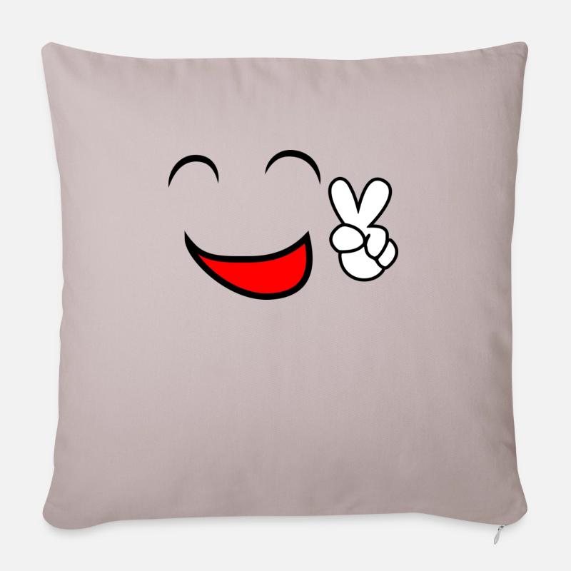 Comic Style - Housse de coussin décorative 45 x 45 cm - taupe clair
