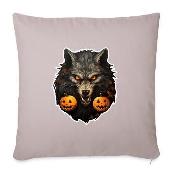 Halloween Wolf 3 - Sofakissenbezug 45 x 45 cm - helles Taupe - Vorne