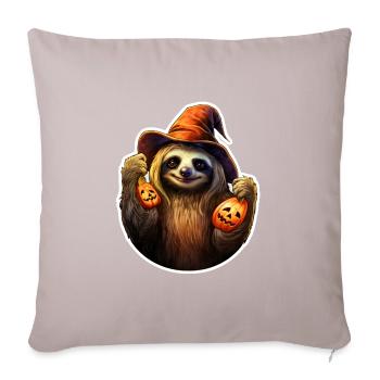 Halloween Sloth 2 - Sofa pillowcase 17,3'' x 17,3'' (45 x 45 cm) - light taupe - Front