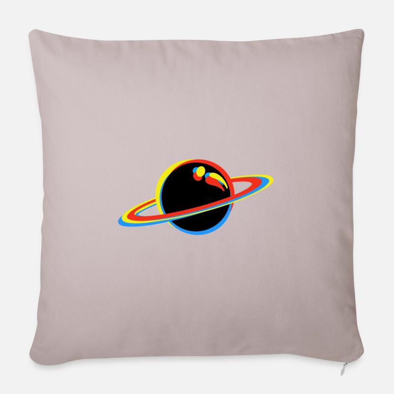 Planet - Sofakissenbezug 45 x 45 cm - helles Taupe