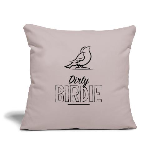 Dirty Birdie - Soffkuddsöverdrag, 45 x 45 cm