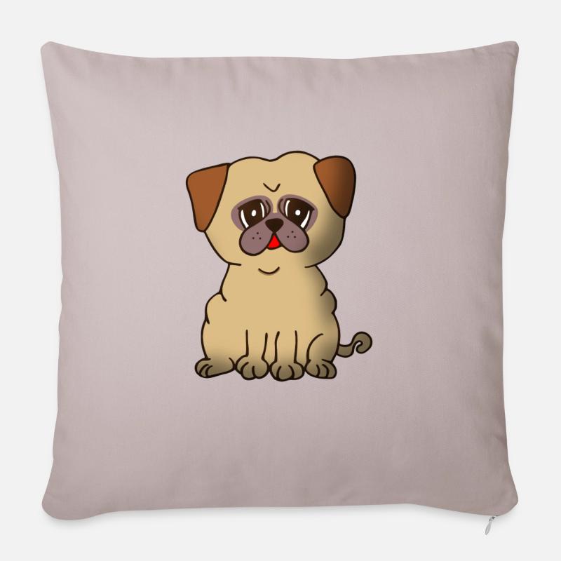 carlin - Housse de coussin décorative 45 x 45 cm - taupe clair
