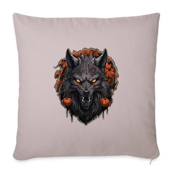 Halloween Wolf 4 - Sofa pillowcase 17,3'' x 17,3'' (45 x 45 cm) - light taupe - Front