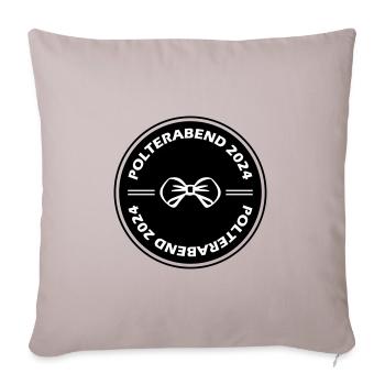 Polterabend 2024 - Sofakissenbezug 45 x 45 cm - helles Taupe - Vorne