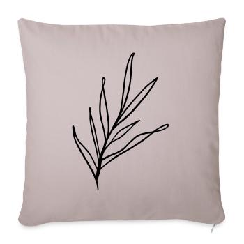 Zweig Design - Sofakissenbezug 45 x 45 cm - helles Taupe - Vorne