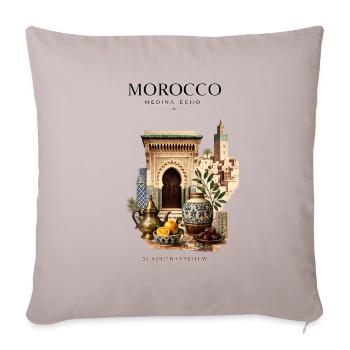Morocco Medina Echo | Morocco Travel - Sofakissenbezug 45 x 45 cm - helles Taupe - Vorne
