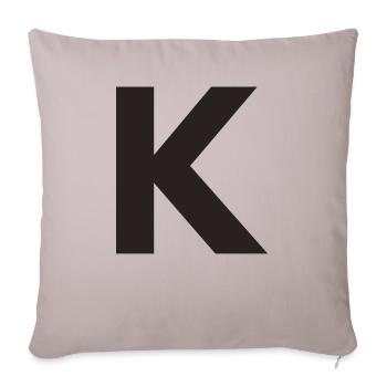 K - Sofa pillowcase 17,3'' x 17,3'' (45 x 45 cm) - light taupe - Front