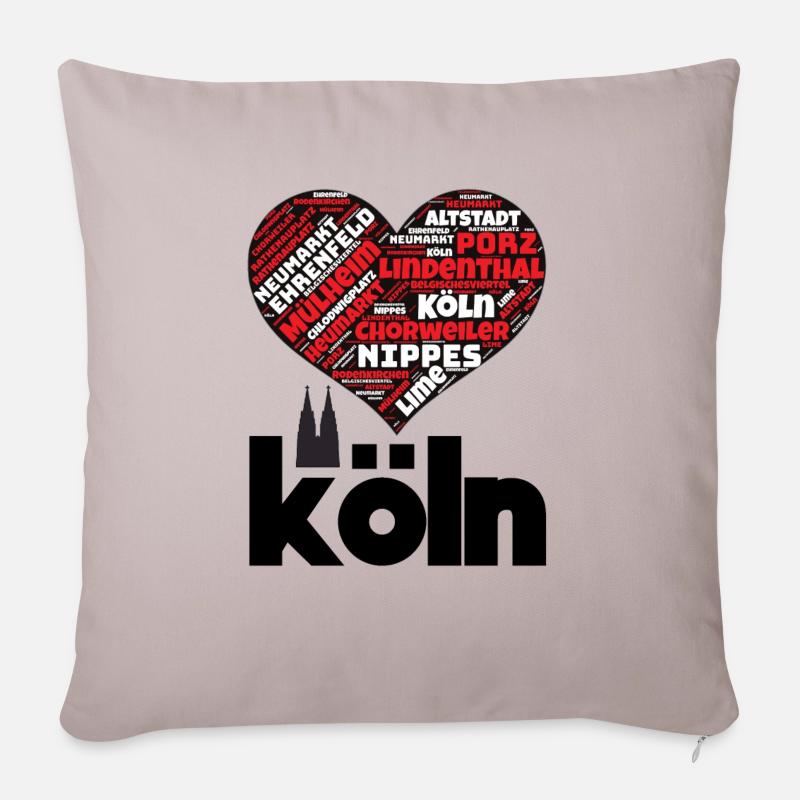 Köln - Sofakissenbezug 45 x 45 cm - helles Taupe