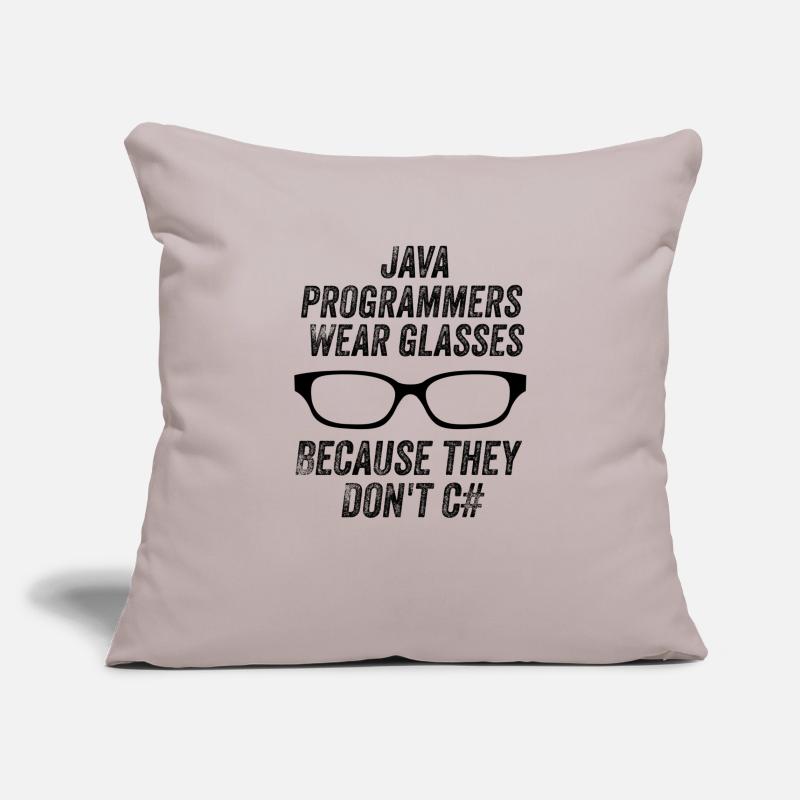 Lustige Java-Programmierer Sofakissenbezug 45 x 45 cm