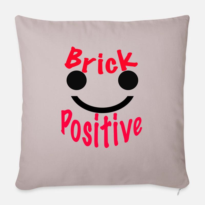 Positive - Sofakissenbezug 45 x 45 cm - helles Taupe