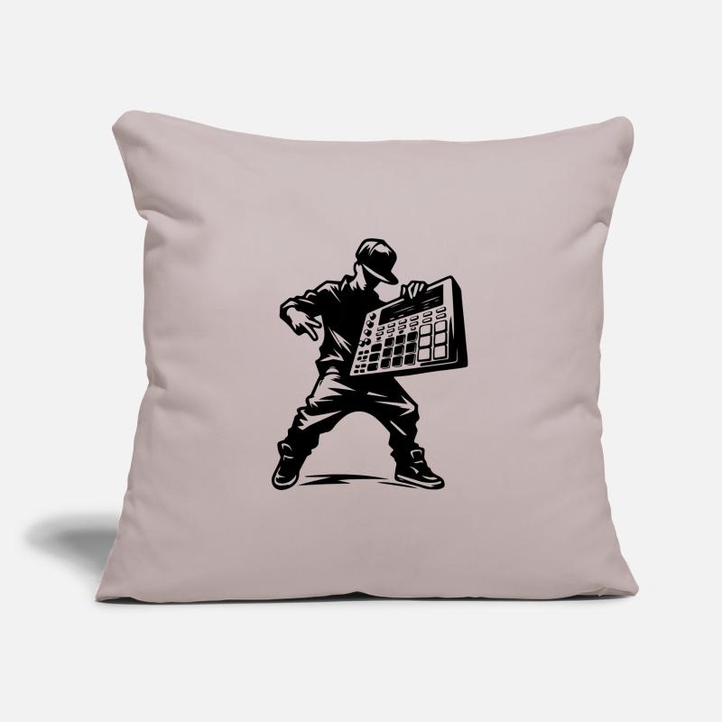Beatmaker With Sampler Sofa pillowcase 17,3'' x 17,3'' (45 x 45 cm)