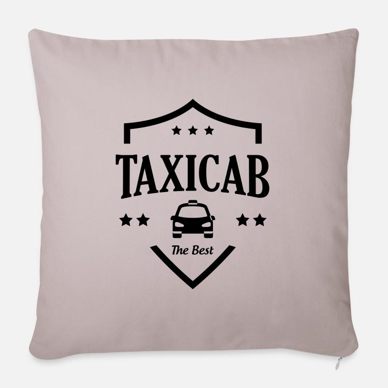 Taxi - Housse de coussin décorative 45 x 45 cm - taupe clair
