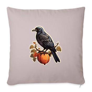Halloween Crow - Sofa pillowcase 17,3'' x 17,3'' (45 x 45 cm) - light taupe - Front