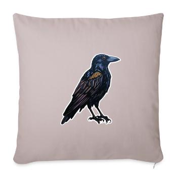 Crow Halloween 3 - Sofa pillowcase 17,3'' x 17,3'' (45 x 45 cm) - light taupe - Front