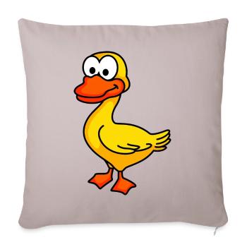 Duck Comic Animal - Sofa pillowcase 17,3'' x 17,3'' (45 x 45 cm) - light taupe - Front