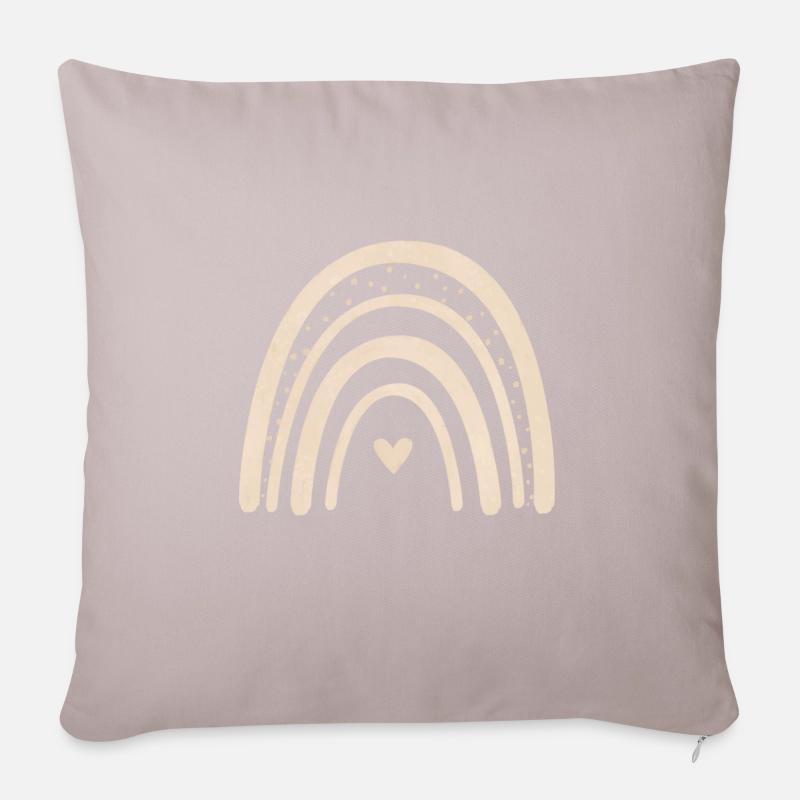 magic rainbow beige - Sofa pillowcase 17,3'' x 17,3'' (45 x 45 cm) - light taupe
