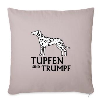 Dalmatien - Housse de coussin décorative 45 x 45 cm - taupe clair - Devant