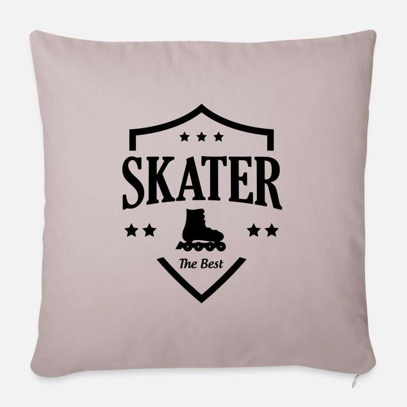 Roller Skates - Sofakissenbezug 45 x 45 cm - helles Taupe