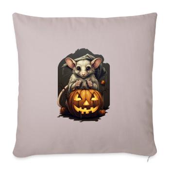 Maus Halloween - Sofakissenbezug 45 x 45 cm - helles Taupe - Vorne