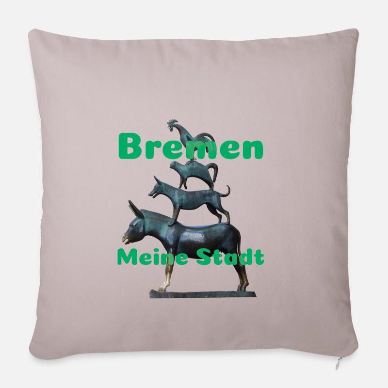 Bremen - Sofakissenbezug 45 x 45 cm - helles Taupe