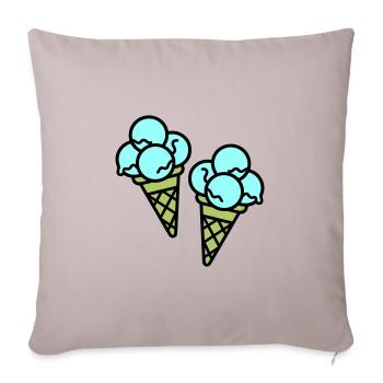 Eis Creme Ice Cream - Sofa pillowcase 17,3'' x 17,3'' (45 x 45 cm) - light taupe - Front
