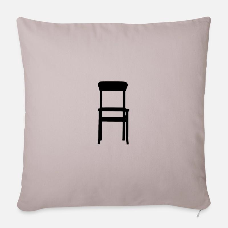 Stuhl - Sofakissenbezug 45 x 45 cm - helles Taupe