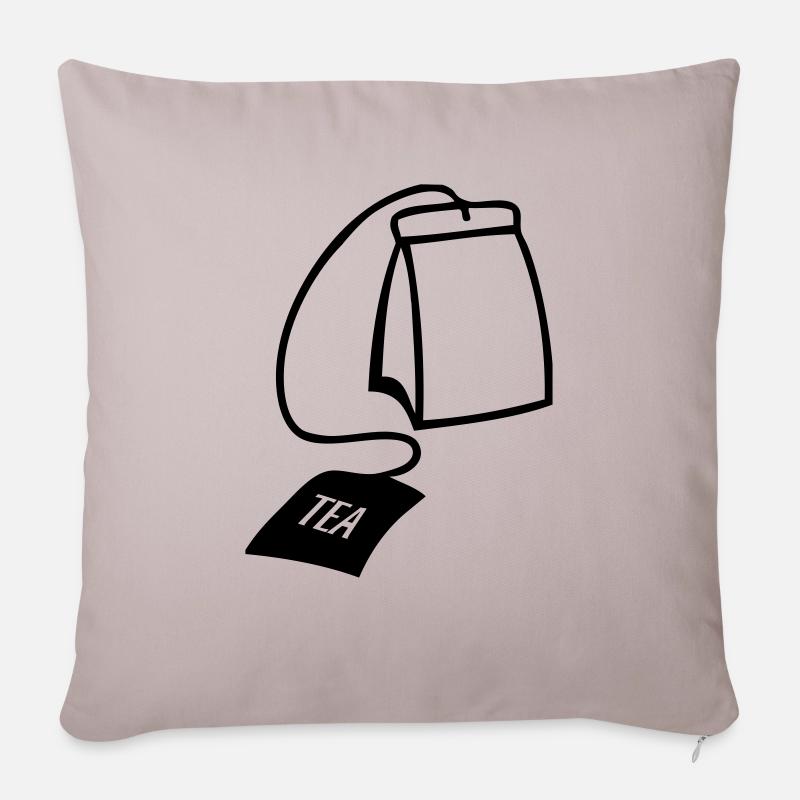 teabag - Sofakissenbezug 45 x 45 cm - helles Taupe