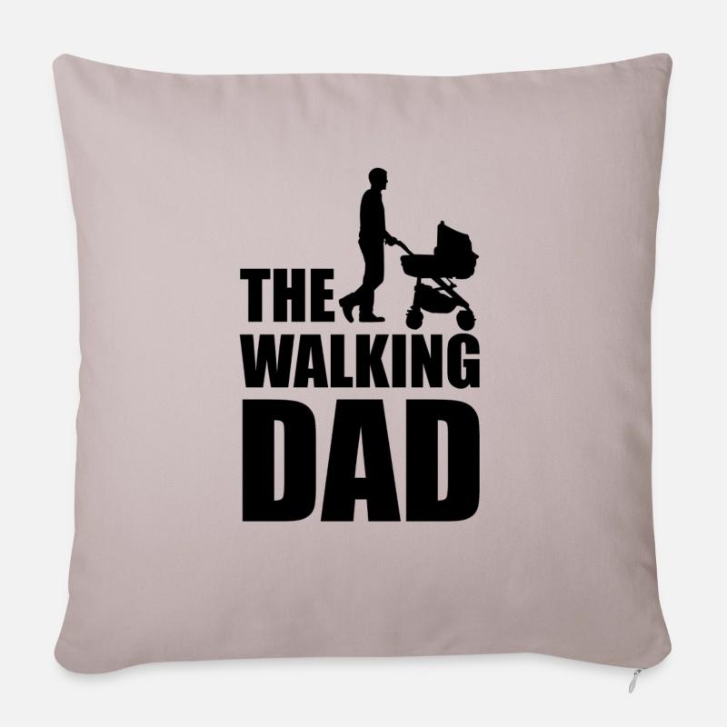 The Walking Dad - Sofakissenbezug 45 x 45 cm - helles Taupe