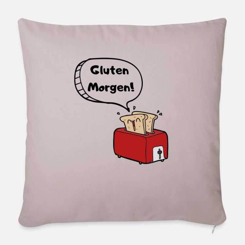 Gluten Morgen - Sofakissenbezug 45 x 45 cm - helles Taupe